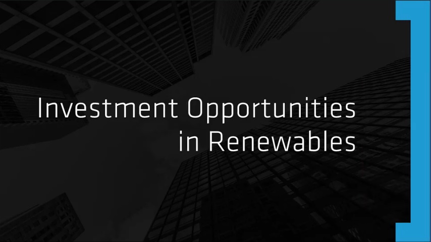 Investment Opportunities in Renewables